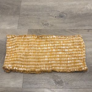 Brandy Melville yellow and white bandeau!